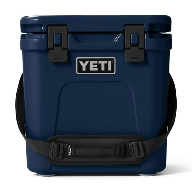 Cooler YETI Roadie 24 2.0 Hard con correa de hombro azul marino