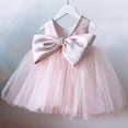 thumbnail image 6 of mgoYE Girl Party Dress Flower Girl Dress Kids Satin Tulle Wedding Guest Party Birthday Bridesmaid Communion Pageant Prom Ball Gown Maxi(Pink,3-4 Years), 6 of 9