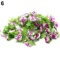 thumbnail image 2 of Walbest Artificial Fake Rose Silk Flower with Green Leaf Vine Plastic Hanging Vine Garland, Artificial Floral Wreath Wedding Party Garden Wall Valentine Decoration, 2 of 7