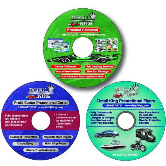 3 Auto Detailing Business Marketing CD's