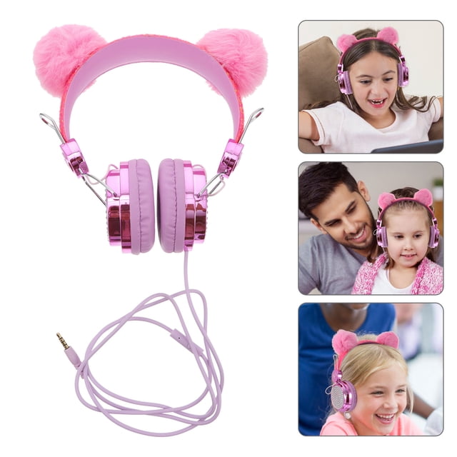 WHAMVOX Écouteurs avec Micro pour Enfants Usage Quotidien Lot de 1 Rose Rentrée des Classes