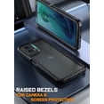 thumbnail image 3 of Poetic Guardian Case for Moto G 5G 2024 [Not Fit 2023 Version], Built-in Screen Protector, Black/Clear, 3 of 5