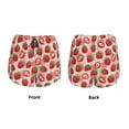 thumbnail image 3 of Pofeuu Cute Strawberry Print Women's Athletic Shorts Running Workout Shorts Tummy Control Quick Dry Gym Shorts with Pockets Double layer sports shorts-Large, 3 of 7