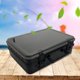 thumbnail image 4 of Caja de aparejos de pesca de 2 capas con divisores de bricolaje con mango Herramienta de señuelo Espesar Organizador para joyería Salmón Agua Negro Sunnimix Organizador de trastos, 4 of 8