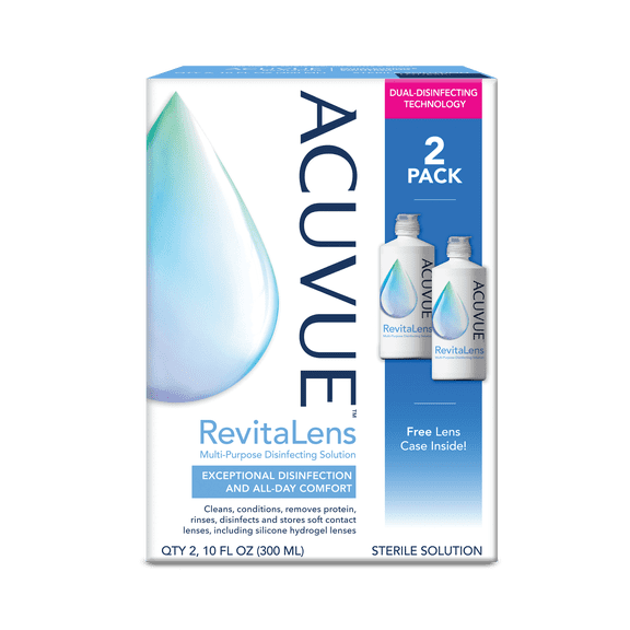 ACUVUE RevitaLens Multi-Purpose Disinfecting Solution, 20 Fl. Oz., 2 Pack