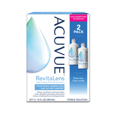 ACUVUE RevitaLens Multi-Purpose Disinfecting Solution, 20 Fl. Oz., 2 Pack