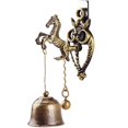 thumbnail image 4 of Retro Metal Doorbell Chime, Magnetic Hanging Bell for Shop, Durable Wind Chime with Charming Horse Design for Housewarming, 4 of 4