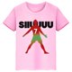 thumbnail image 3 of Camiseta de algodón de manga corta de verano para niños y niñas con estampado de Ronaldo, camisetas rosas, ropa periférica de fútbol para niños, 3 of 5