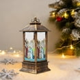thumbnail image 4 of Iumwxz Christmas Elementals Night Light with Santa Snowman Scene Battery Powered LED Lantern for Indoor Holiday Decor Tabletop Centerpiece Christmas Party Thanksgiving Decorations, 4 of 6