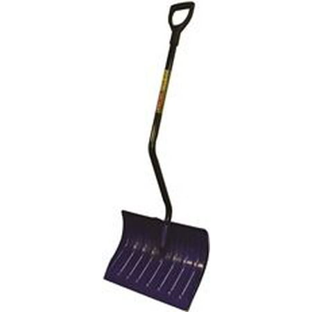 Structron Ergonomic Snow Shovel With Bent Steel Handle And