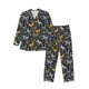 thumbnail image 1 of Balery Flowers Butterfly Pijama para Hombre de Dos Piezas con Manga Larga, Conjunto de Dormir y Descanso Suave con Bolsillos-Medium, 1 of 7