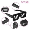 thumbnail image 3 of Moyic 8 modos Quick Flash USB Led Party USB Charge Gafas luminosas Glow Gafas de sol Navidad Concierto Luz Juguetes Decoraciones de Halloween Kits de decoración para fiestas rosado rojo Moyic JJ22333-05B, 3 of 6