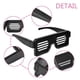 thumbnail image 4 of sweethay 8 modos Quick Flash USB Led Party USB Charge Gafas luminosas Glow Gafas de sol Navidad Concierto Luz Juguetes Decoraciones de Halloween Kits de decoración para fiestas azul sweethay JJ22333-02B, 4 of 6