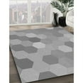 thumbnail image 3 of Ahgly Company Tapis Rond Lavable en Machine Intérieur Transitionnel Gris Nuage Gris, 7 Pieds Rond, 3 of 7