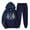 Navy, variant on Black_Friday Clearancewomens Pants with Pockets Fayshow0 Women'S Winter Casual Loose Fitting Long Sleeved Hooded Christmas Print Fleece Sweater and Pants Set