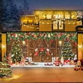 thumbnail image 5 of Christmas Banner Garage Door Decorations, Winter Rustic Barn Door Xmas Tree Ball Snowflake Garage Door Cover Banner, Happy New Year Family Holiday Party Decor Photography Backdrops Banner Cover 13X6FT, 5 of 5