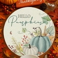 thumbnail image 5 of Single-Sided Printed Linen-Like Fall Placemats - 13.98in Maple & Pumpkin Themed Table Mats for Home Decor, Adds Festive Vibe to Dining Tables, Ideal for Fall Meals & Gatherings, 35.5cm, D, 5 of 6