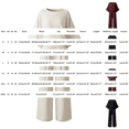 thumbnail image 3 of Wide Leg Pants Lounge Set Plus Size 2 Piece Sets For Curvy Women Summer Work Top Beach Outfits For Women Womens Two Piece Sets Summer Work Outfits For Women Trending Womens Clothes, 3 of 5
