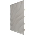thumbnail image 4 of Ekena Millwork 19 5/8"W x 19 5/8"H Modern Wave EnduraWall Decorative 3D Wall Panel, UltraCover Satin Blossom White (12-Pack for 32.04 Sq. Ft.), 4 of 6
