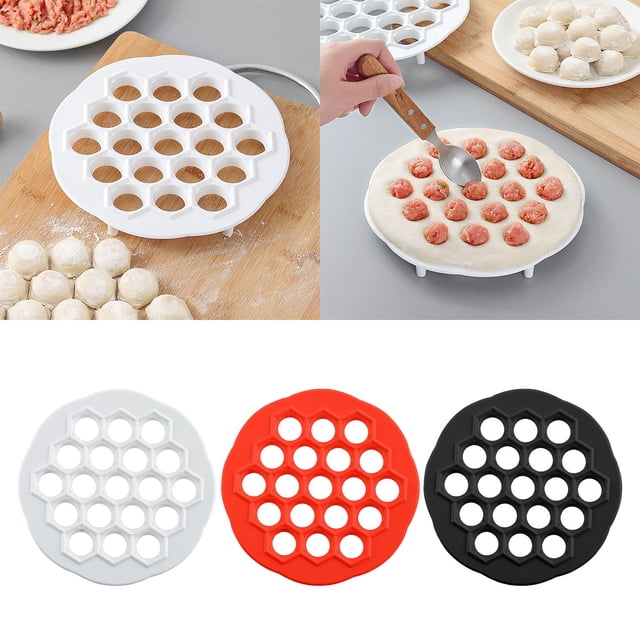 Dumpling Maker Tool - 19-Hole Lazy Dumpling Bag & Dough Press for Quick Homemade Dumplings, Portable Foldable Design for Easy Storage