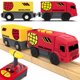 thumbnail image 1 of Accesorios de Tren de Madera, Tren Locomotora Que Funciona con Baterías, Tren con Control Remoto para Juego de Vías, 1 of 7