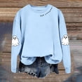 thumbnail image 5 of HUITKMM Chandail à Capuche pour Femmes Imprimé Halloween Manches Longues Sans Capuche Mode Automne Décontracté Col Rond Chandail Graphique pour Automne Hiver, 5 of 5