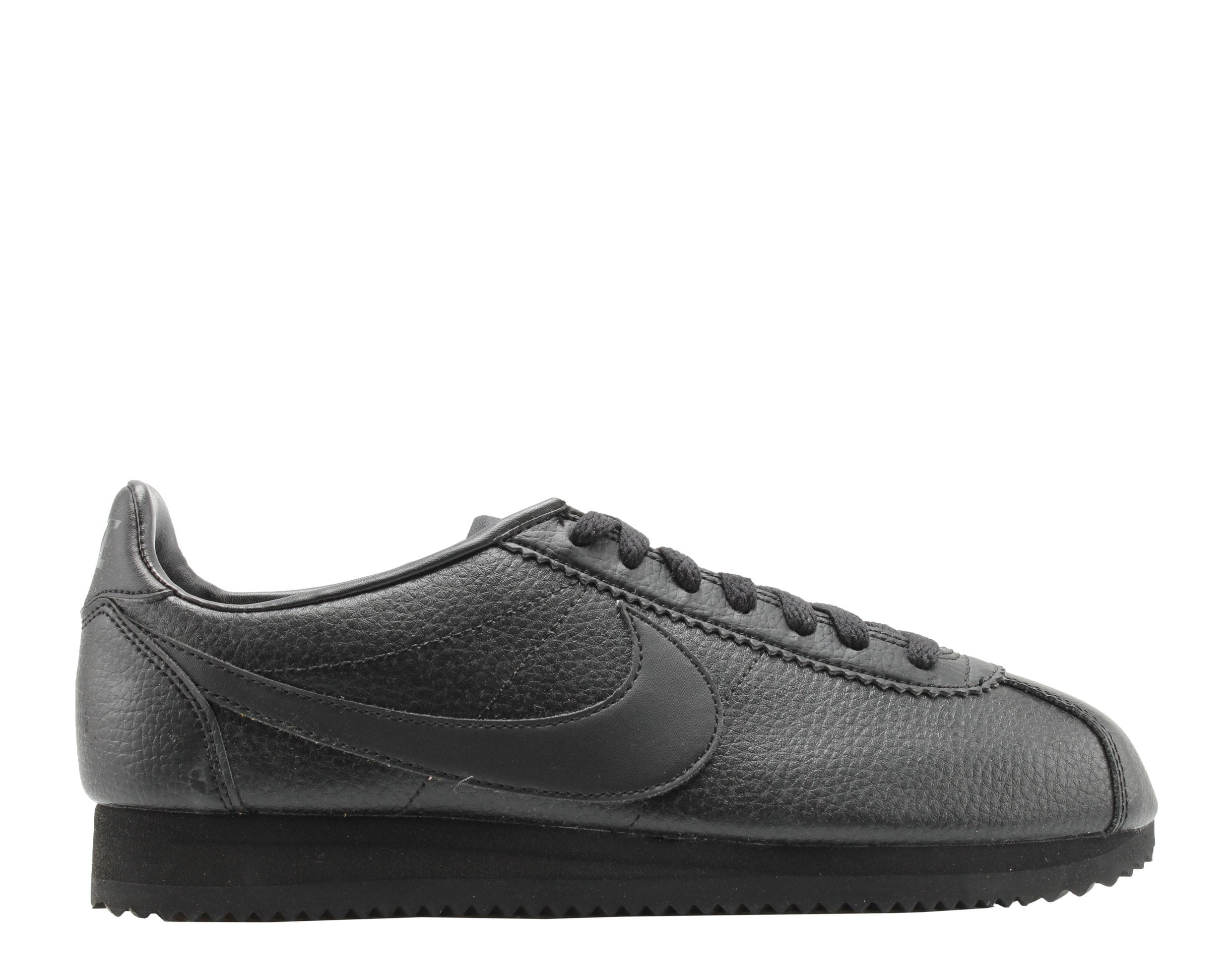 nike classic cortez leather triple black