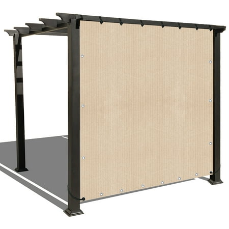 Patio Blinds Menards Alion Home Banha Beige Sun Shade Privacy Panel with Grommets on 4 Sides for Patio, Awning, Window, Pergola or Gazebo 8' x 6' ()