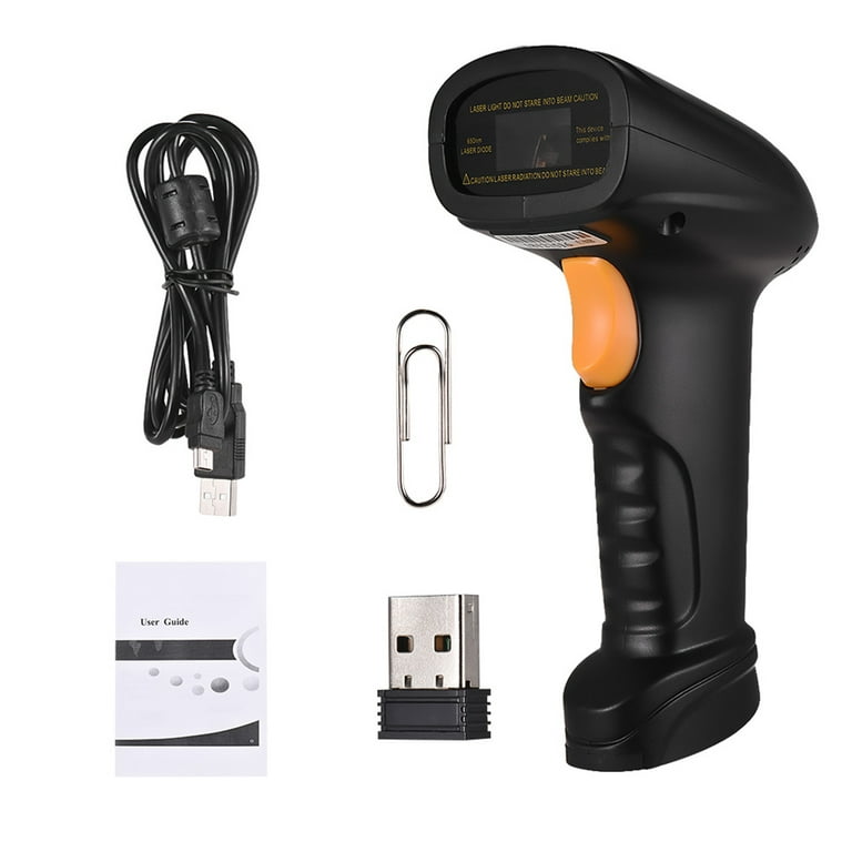 Tera 1D Bluetooth Mini Barcode Scanner, 3-in-1 Bluetooth & USB Wired & 2.4G  Wireless Laser 1D Bar Code Reader, Portable Barcode Scanner Work with iOS