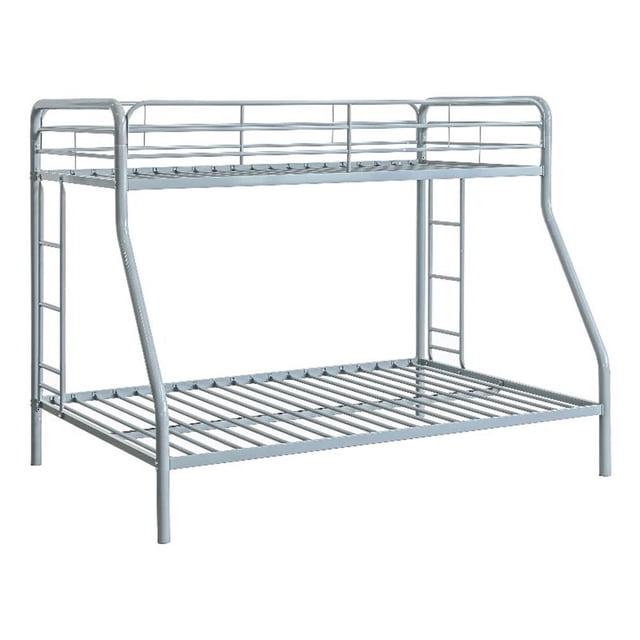 Coaster Carson Lit Superposé Transitionnel en Acier Simple sur Double, Argent Lustré