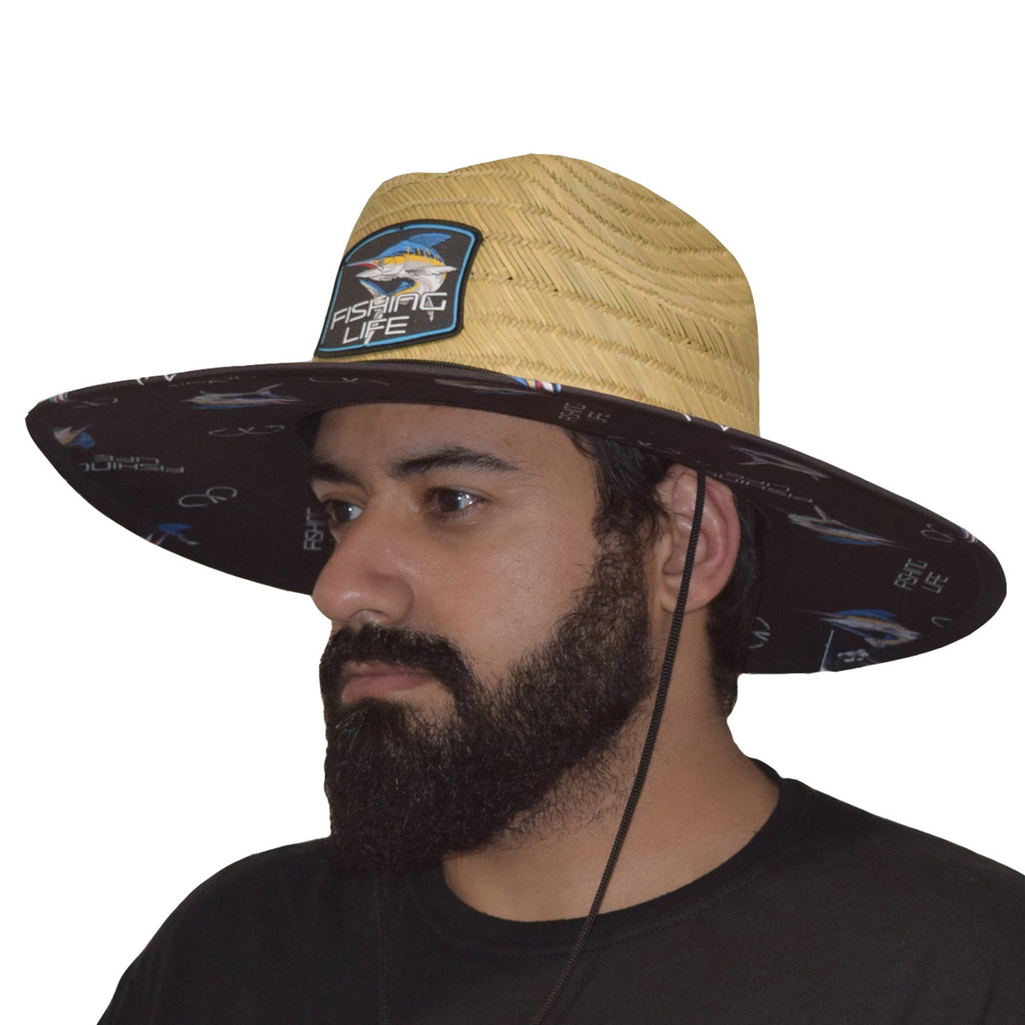 Fishing Life Redfish Straw Hat - Straw, Adult Unisex