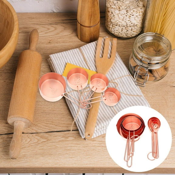 MLINS 8 Pcs Cups for Kitchen Measuring Baking Spoon Set Coffee Precision Spoons