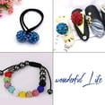 thumbnail image 5 of 10mm Disco Ball Clay Beads Mixed Colors Pave Rhinestones Spacer Round Beads about 100pcs, 5 of 9