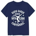 thumbnail image 3 of Hauts et T-Shirts pour Filles, Col Rond avec Lettres, Manches Courtes, Ajustement Confortable pour Usage Quotidien, Style Printemps Été pour Jeunes Filles, 3 of 3