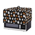 thumbnail image 7 of TSOVTHRID Ghost Pumpkin Star Print Microwave Oven Cover Toaster Oven Dustproof Cover for Halloween Decor Kitchen Appliance Protector with Storage Bag Machine Washable, 18.25"W x 14.5"D x 11"H, S, 7 of 7