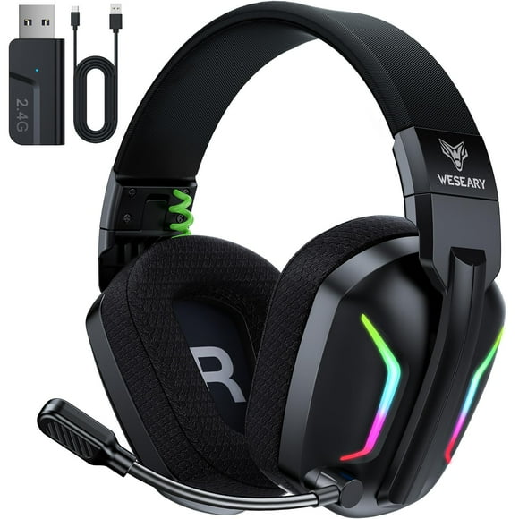 Auriculares inalámbricos para juegos WESEARY para PC PS5 PS4 Switch Mac