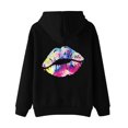 thumbnail image 3 of BJUTIR Womens Hoodies Sweatshirts Sweatshirt Loose Lips Printed Long Sleeve Casual Hoodies Pullover Top Winter Accessories, 3 of 6