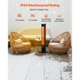 thumbnail image 4 of KFFKFF Infrared Heater, 1500W Electric Space Heater with Remote Control, 2 Speeds & Easy Operate, 4 of 9