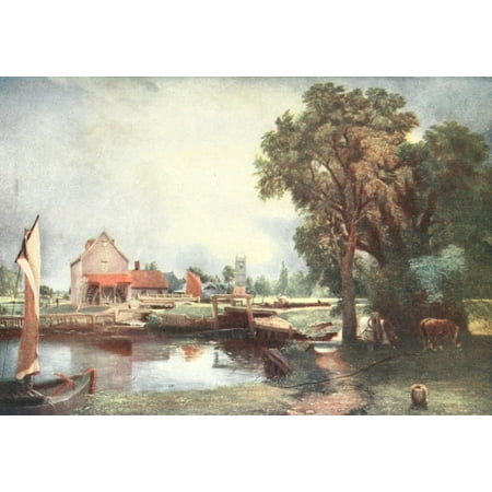 Constable 1909 Dedham Mill Canvas Art - John Constable (18 x 24)