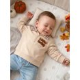 thumbnail image 6 of RUINIXCW Toddler Baby Boy Girl Thanksgiving Sweatshirt Outfit Infant Baby Boys Girls Fall Shirt Clothes Casual Letter Turkey Embroidery Plaid Collar Half Zip Up Long Sleeve Pullover Tops, 6 of 9