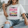 thumbnail image 5 of I Am a Mom and a Teacher Nothing Scares Me T-Shirt, White School Tee, 5 of 6