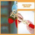 thumbnail image 6 of WHAMVOX Cute Strawberry Keychain PU Fruit Keychain Fruit Purse Charm Key Holder with Screwdriver for Women Keychain DIY Key Chain Kawaii Bag Accessories, 6 of 7