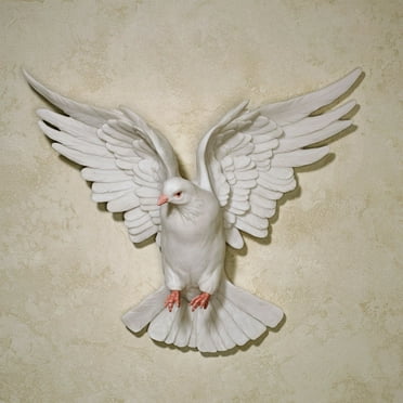 Windborne In Flight Dove Wall Accent White