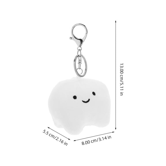 LOLIPPYY Plush Tooth Keychain for Kids, Adorable Mini Stuffed Animal Accessory, Handcrafted White Portable Charm