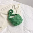 thumbnail image 4 of Bolso de las axilas de las mujeres Bolso de hombro plisado de la nube de la moda de nylon Bolsos (verde), 4 of 5