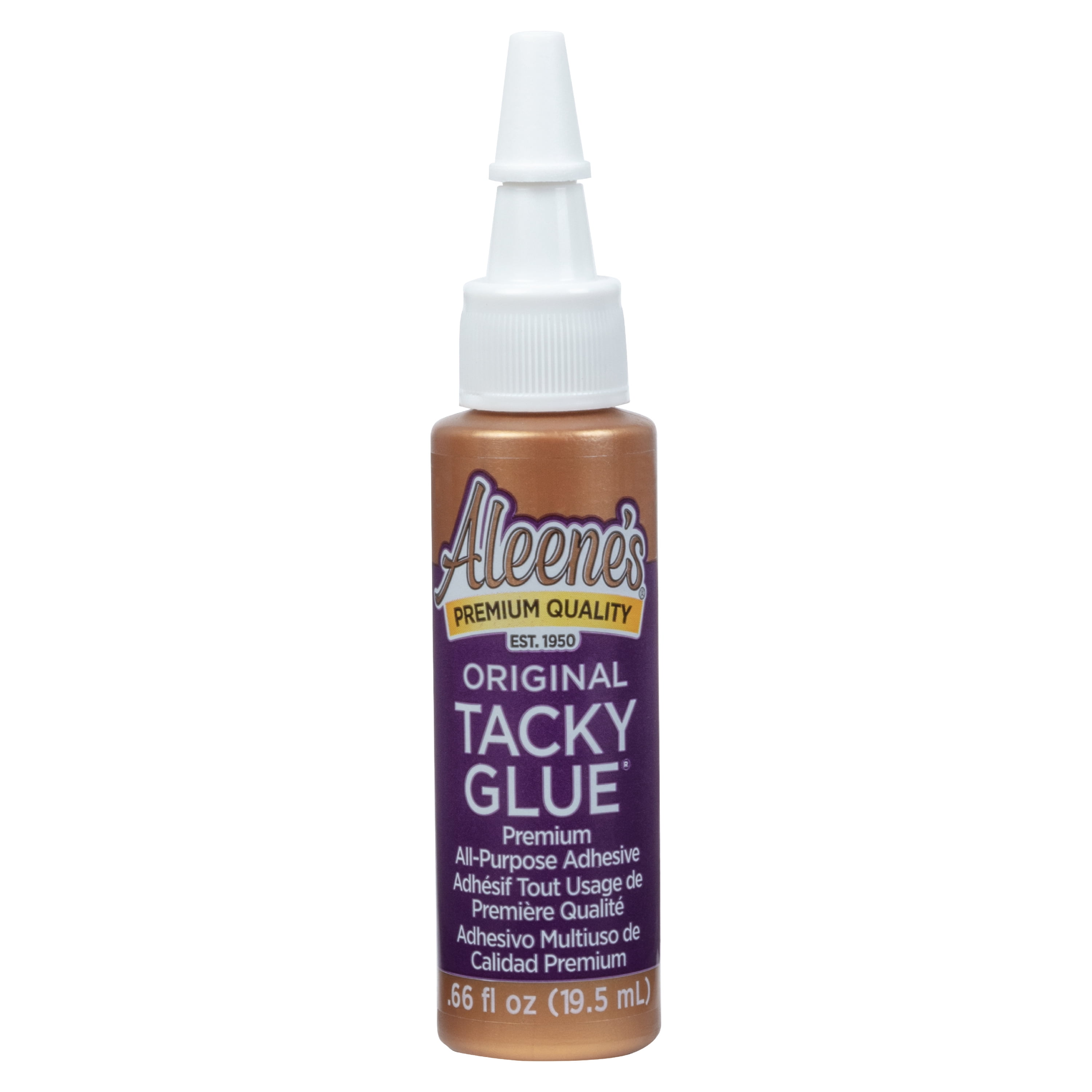 (3 pack) Aleene's Original Tacky Glue 0.66 fl oz, White Premium All-Purpose Adhesive Travel Size
