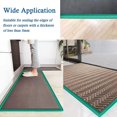 thumbnail image 5 of Protector de borde de 2 metros, tira de borde de alfombra de PVC, tiras de transición de suelo de goma, embellecedor autoadhesivo, 5 of 5