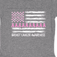 thumbnail image 3 of Inktastic Breast Cancer Awareness Pink Ribbons and Flag Boys or Girls Baby Bodysuit, 3 of 4