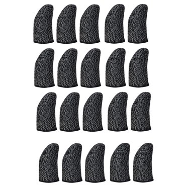 SHISUYAN 20 Pcs Manchons de Doigt Respirants pour Jeu Mobile Écran Tactile Manchon de Doigt pour Jeu