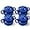 Blue, variant on Lareina Mini Cocotte - 12oz Ceramic Casserole Dishes - Kitchen Casserole Sets With Handles And Lid - Small Baking Ramekins - Oven, Microwave & Dishwasher Safe - Set of 4 - Blue